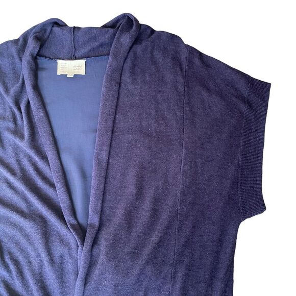 Saturday Sunday Anthropologie Long Cardigan Duster Linen Knit Boho Relaxed Artsy - Picture 5 of 12